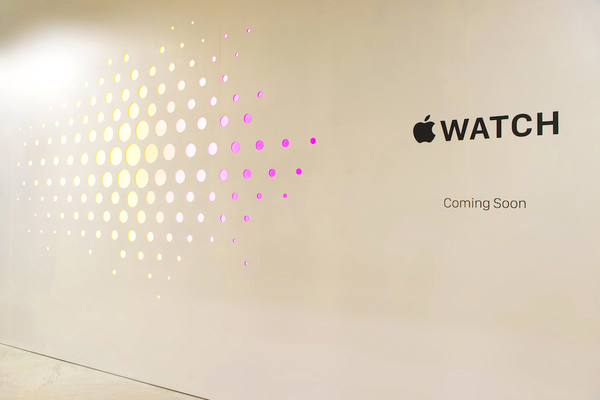 Apple Watch Shop Barricade Reveal At Selfridges London
