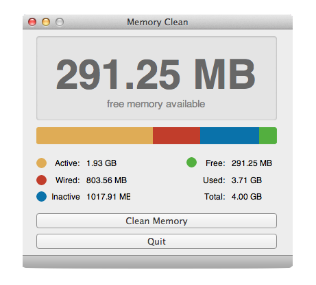 memory clean mac