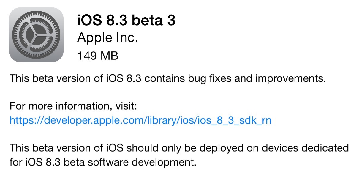 iOS8.3B3