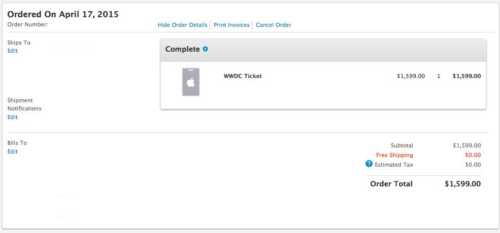 WWDC15TICKET-Order