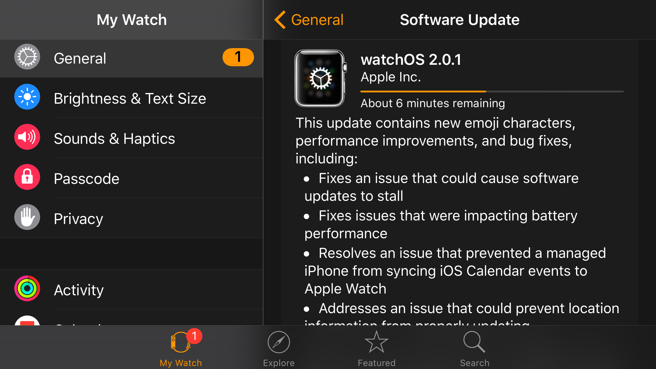 watchOS2.0.1