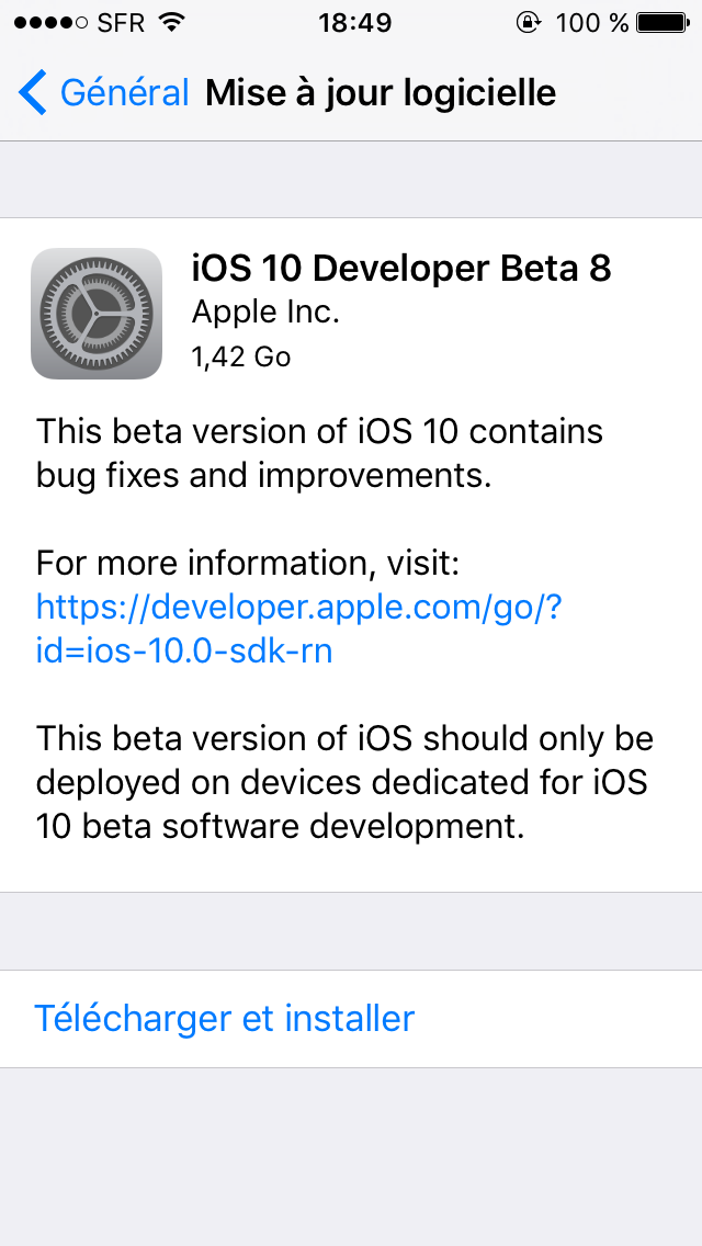iOS10B8