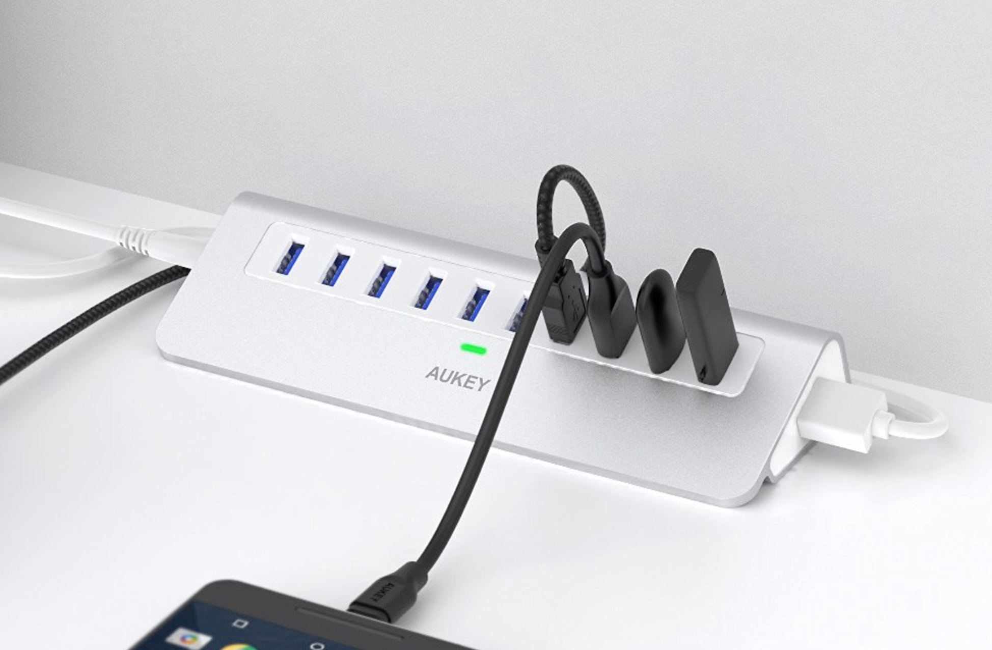 Hub USB Aukey : 10 ports USB 3.0 supplémentaires pour votre Mac