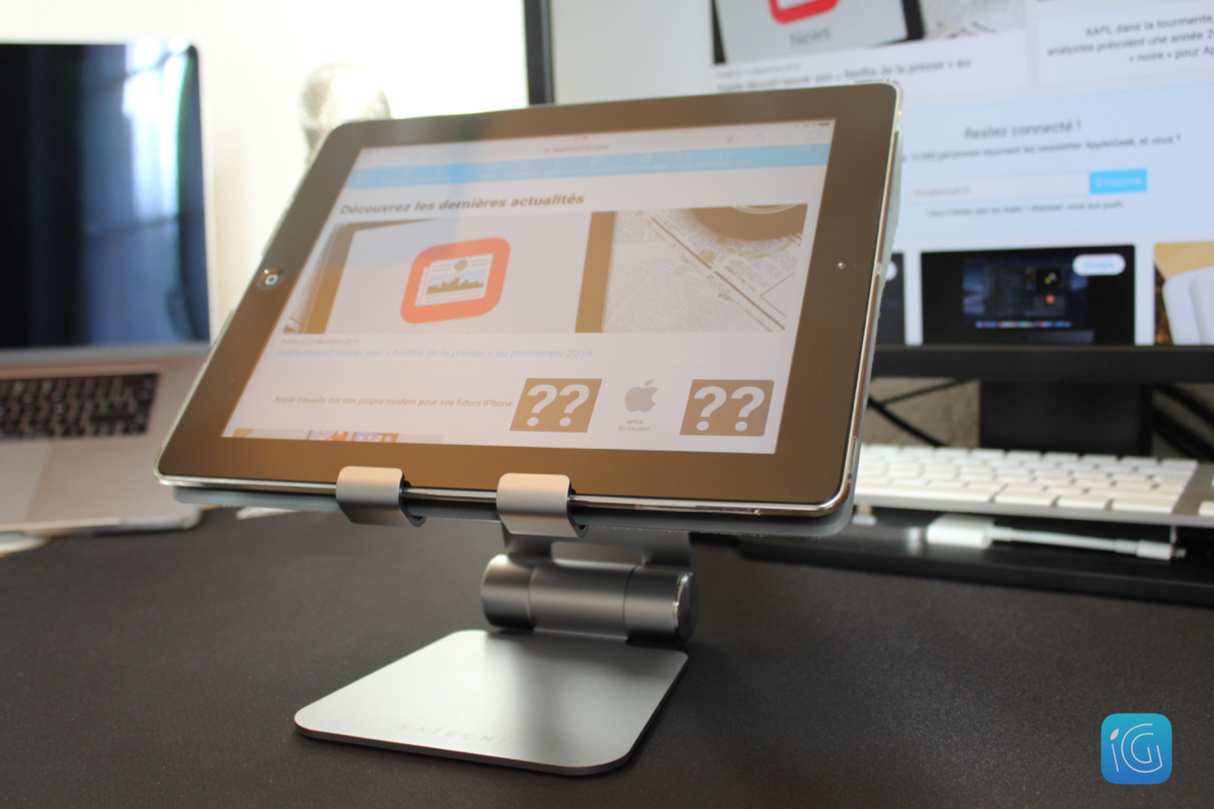 Satechi lance un nouveau dock pour iPad Pro qui sert aussi de support
